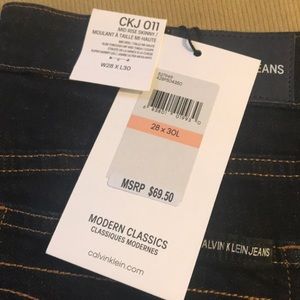 NWT Calvin Klein Dark wash Jeans
